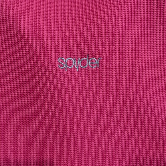 Spyder, pink quarter zip, women's small - Picture 3 of 8